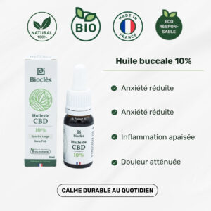 Huile buccale CBD 10%